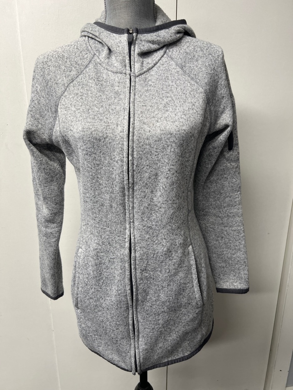 Tek Gear Light Gray Fleece Hoodie